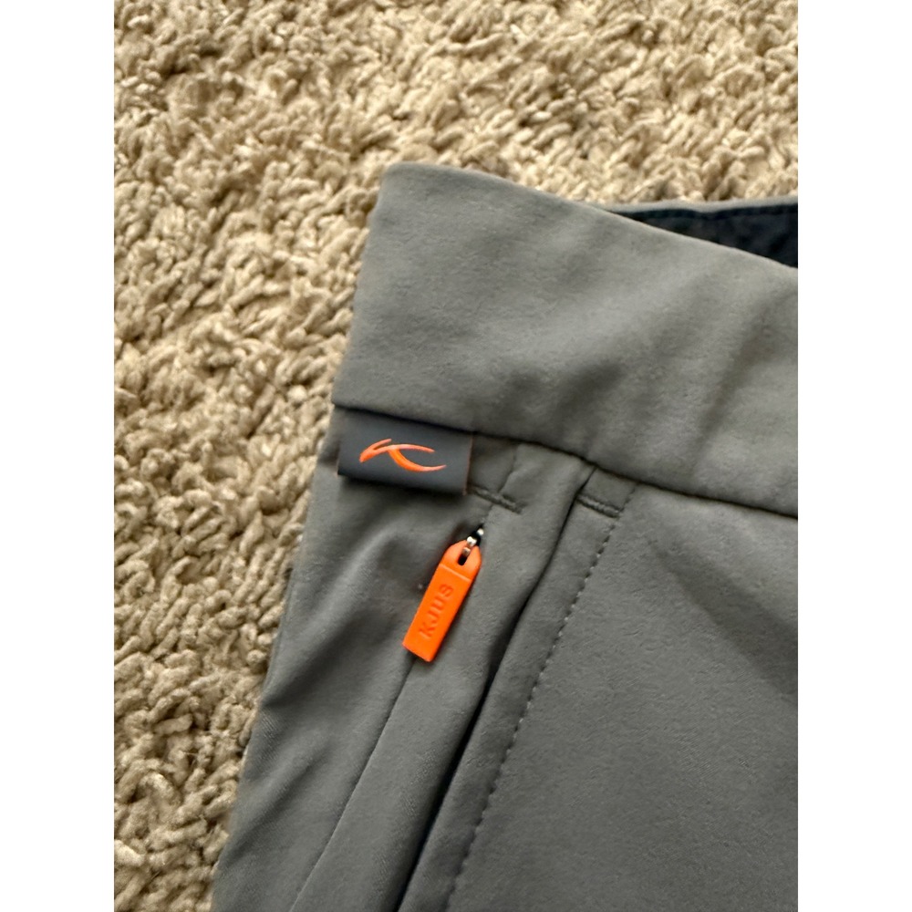 KJUS Iver Mens Golf Pants Gray Tailored Fit Technical Stretch W34 L32 Regular - Picture 10 of 10